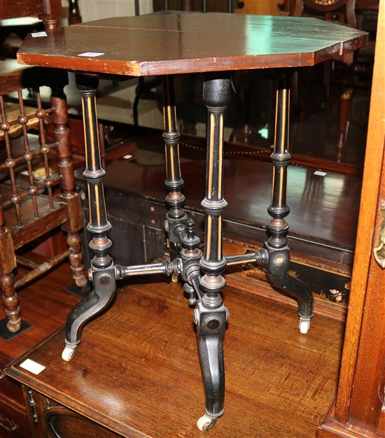 Victroian octagonal occ. table